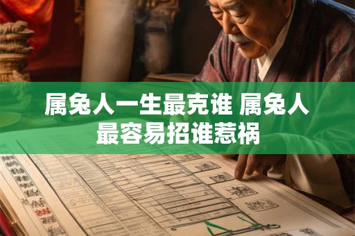 属兔人一生最克谁 属兔人最容易招谁惹祸