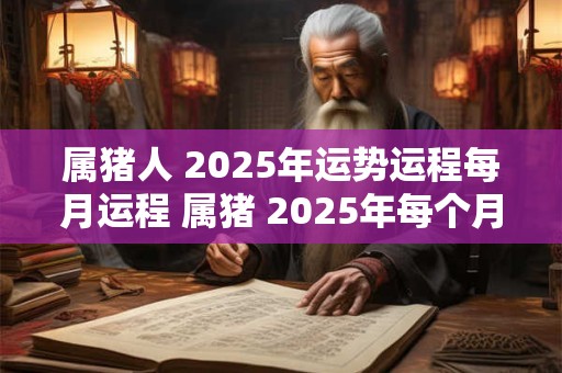 属猪人 2025年运势运程每月运程 属猪 2025年每个月运程