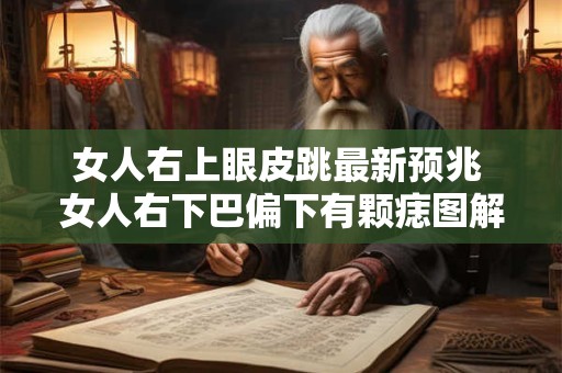 女人右上眼皮跳最新预兆 女人右下巴偏下有颗痣图解