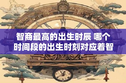 智商最高的出生时辰 哪个时间段的出生时刻对应着智商最高的人