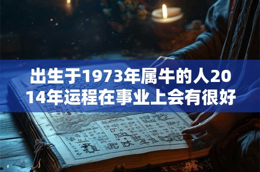 出生于1973年属牛的人2014年运程在事业上会有很好的表现 出生于1973年属牛的人2014年运程在事业上会有很好的表现