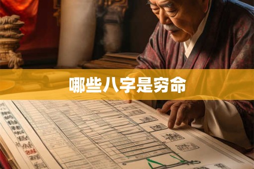 哪些八字是穷命 哪些八字是穷命