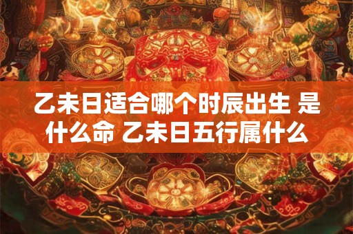 乙未日适合哪个时辰出生 是什么命 乙未日五行属什么 乙未日适合哪个时辰出生 是什么命 乙未日五行属什么
