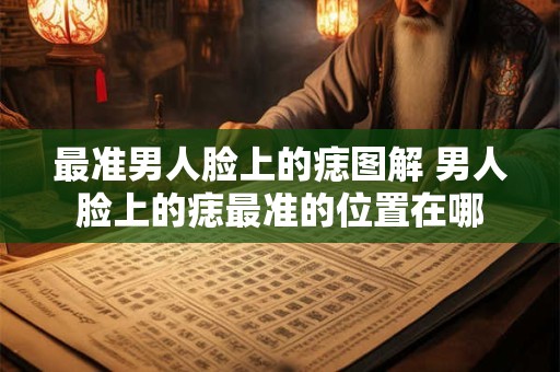最准男人脸上的痣图解 男人脸上的痣最准的位置在哪