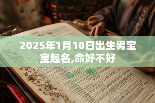2025年1月10日出生男宝宝起名,命好不好