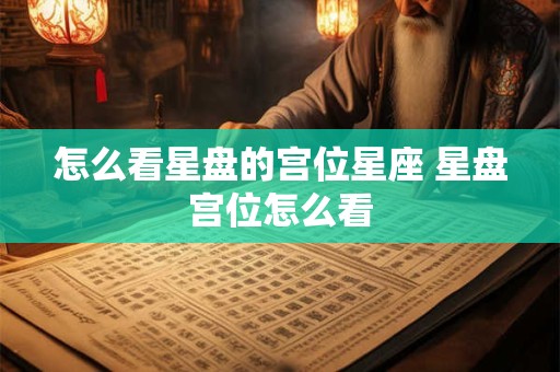 怎么看星盘的宫位星座 星盘宫位怎么看