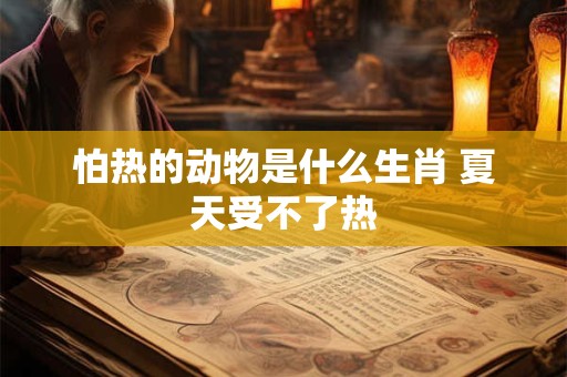 怕热的动物是什么生肖 夏天受不了热