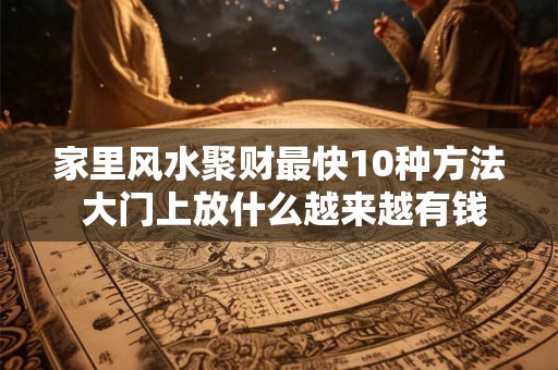 家里风水聚财最快10种方法 大门上放什么越来越有钱