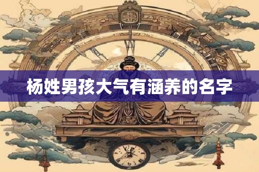 杨姓男孩大气有涵养的名字