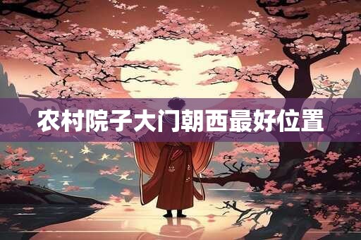 农村院子大门朝西最好位置