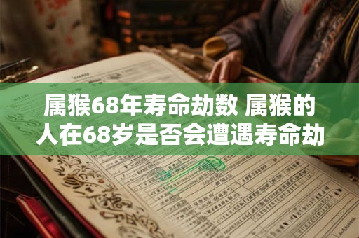 属猴68年寿命劫数 属猴的人在68岁是否会遭遇寿命劫数