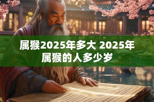 属猴2025年多大 2025年属猴的人多少岁 属猴2025年多大 2025年属猴的人多少岁