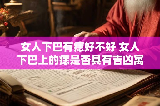 女人下巴有痣好不好 女人下巴上的痣是否具有吉凶寓意