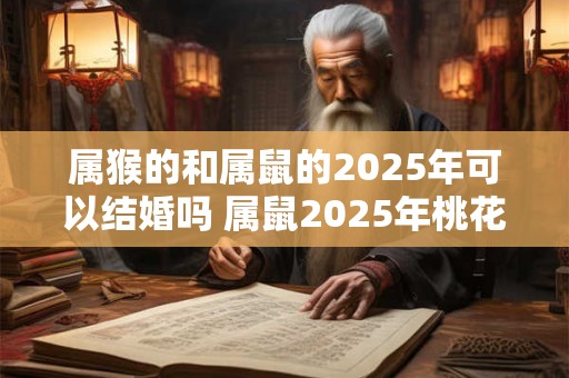 属猴的和属鼠的2025年可以结婚吗 属鼠2025年桃花运 属猴的和属鼠的2025年可以结婚吗 属鼠2025年桃花运