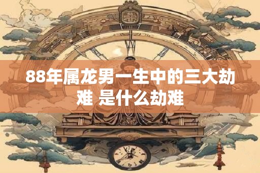 88年属龙男一生中的三大劫难 是什么劫难