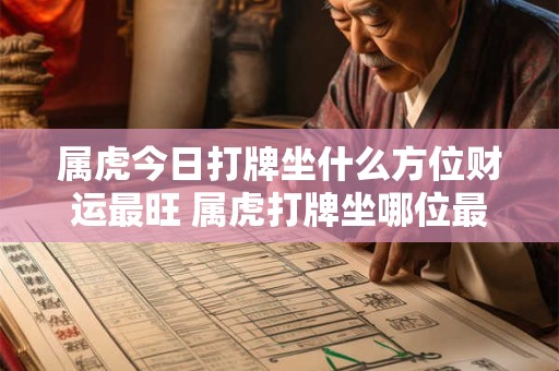 属虎今日打牌坐什么方位财运最旺 属虎打牌坐哪位最赚钱