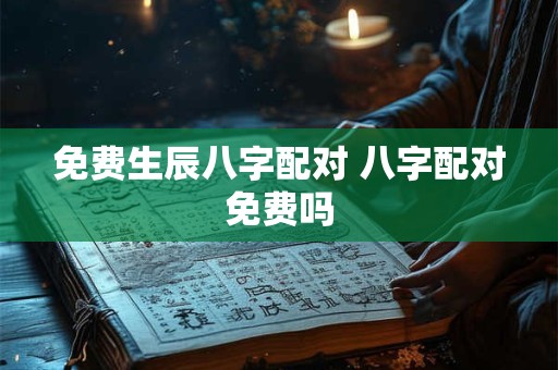 免费生辰八字配对 八字配对免费吗 免费生辰八字配对 八字配对免费吗