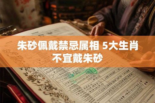 朱砂佩戴禁忌属相 5大生肖不宜戴朱砂