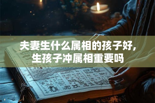 夫妻生什么属相的孩子好,生孩子冲属相重要吗