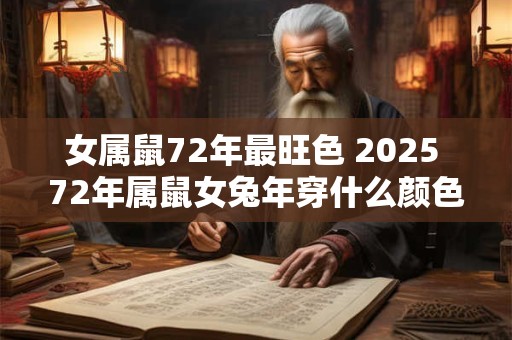 女属鼠72年最旺色 2025 72年属鼠女兔年穿什么颜色大吉