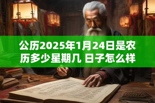 公历2025年1月24日是农历多少星期几 日子怎么样