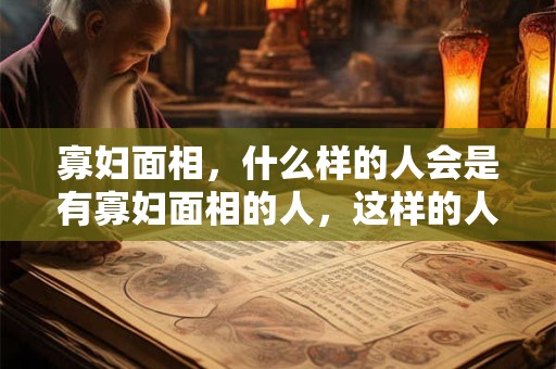 寡妇面相，什么样的人会是有寡妇面相的人，这样的人会有什么样的面部特征呢？