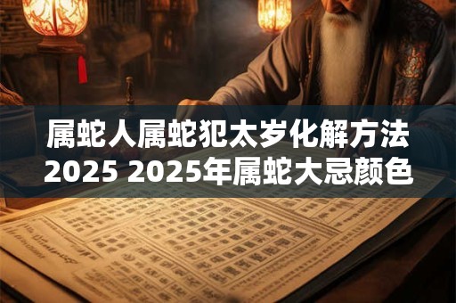 属蛇人属蛇犯太岁化解方法2026 2026年属蛇大忌颜色 属蛇人属蛇犯太岁化解方法2026 2026年属蛇大忌颜色