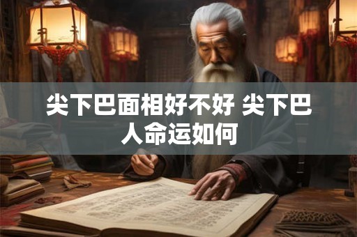 尖下巴面相好不好 尖下巴人命运如何