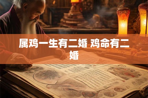 属鸡一生有二婚 鸡命有二婚