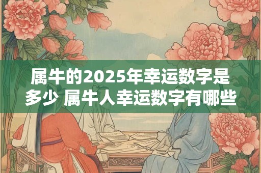 属牛的2025年幸运数字是多少 属牛人幸运数字有哪些 属牛的2025年幸运数字是多少 属牛人幸运数字有哪些