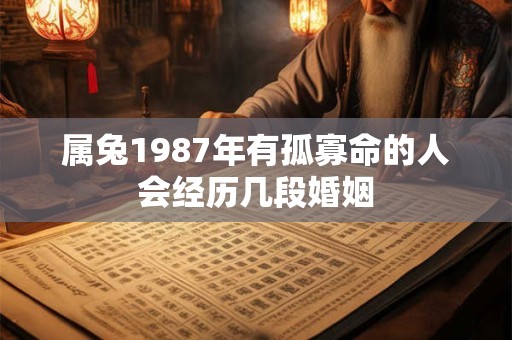 属兔1987年有孤寡命的人会经历几段婚姻