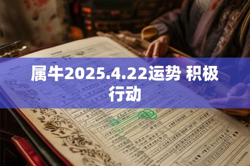属牛2025.4.22运势 积极行动