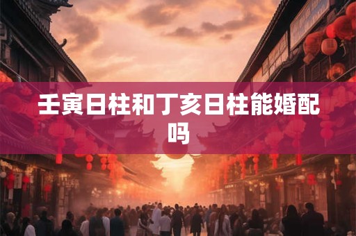 壬寅日柱和丁亥日柱能婚配吗