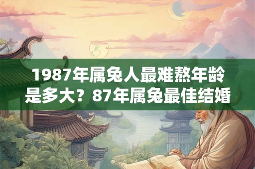 1987年属兔人最难熬年龄是多大？87年属兔最佳结婚年龄