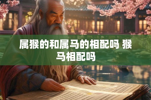 属猴的和属马的相配吗 猴马相配吗
