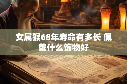 女属猴68年寿命有多长 佩戴什么饰物好
