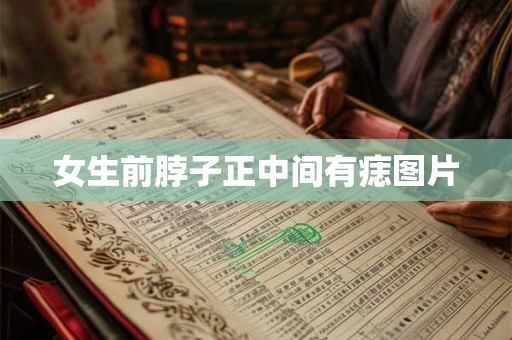女生前脖子正中间有痣图片