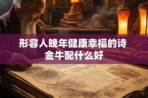 形容人晚年健康幸福的诗 金牛配什么好