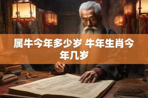 属牛今年多少岁 牛年生肖今年几岁