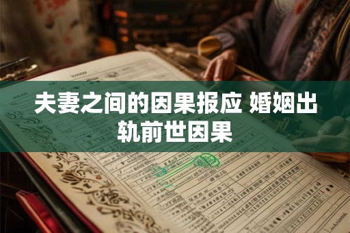 夫妻之间的因果报应 婚姻出轨前世因果 夫妻之间的因果报应 婚姻出轨前世因果