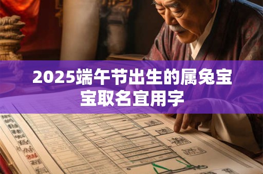 2025端午节出生的属兔宝宝取名宜用字