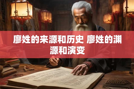 廖姓的来源和历史 廖姓的渊源和演变