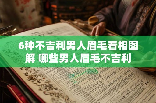 6种不吉利男人眉毛看相图解 哪些男人眉毛不吉利