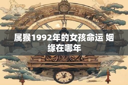 属猴1992年的女孩命运 姻缘在哪年