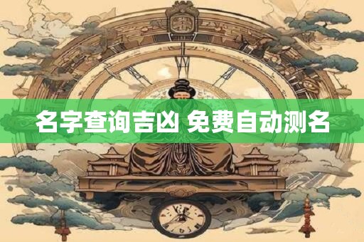 名字查询吉凶 免费自动测名