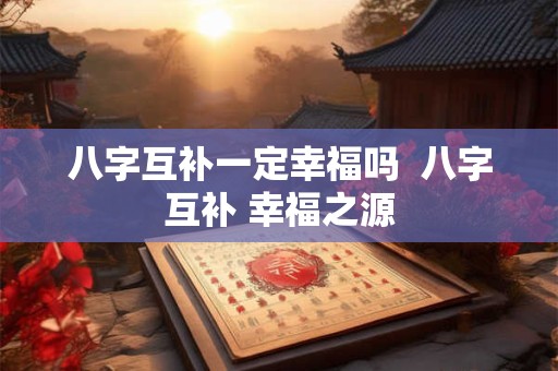 八字互补一定幸福吗  八字互补 幸福之源