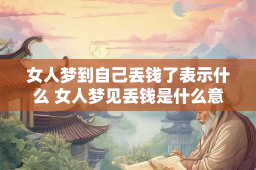 女人梦到自己丢钱了表示什么 女人梦见丢钱是什么意思
