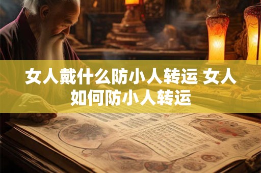 女人戴什么防小人转运 女人如何防小人转运