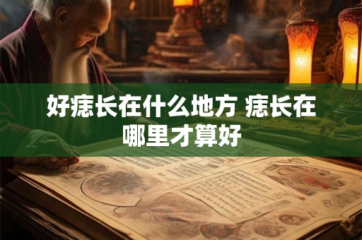 好痣长在什么地方 痣长在哪里才算好