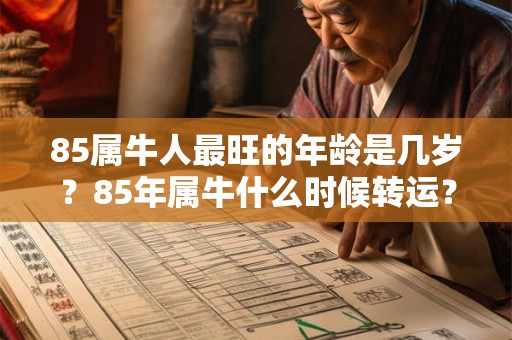 85属牛人最旺的年龄是几岁？85年属牛什么时候转运？